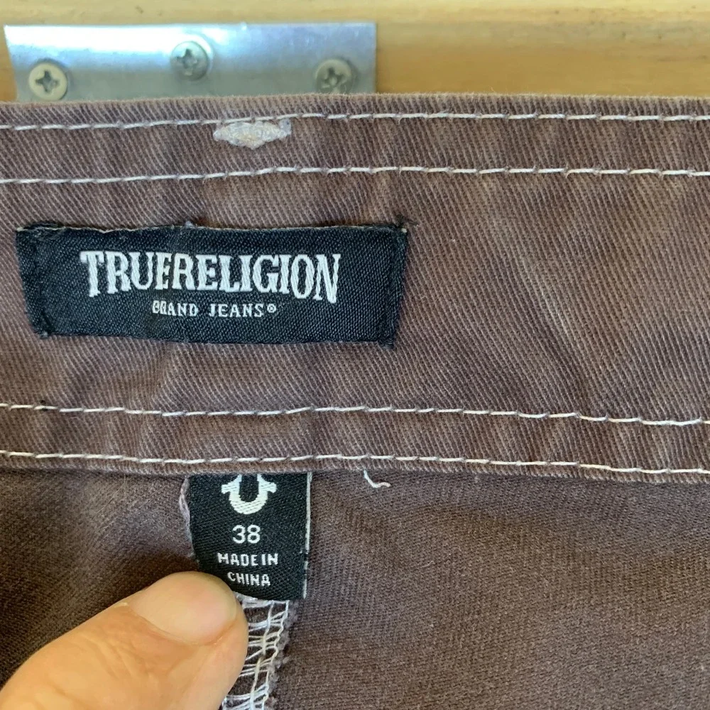 True‎ Religion Brand Jeans 108335 Men's Bracken Brown Cargo Pants Size 38